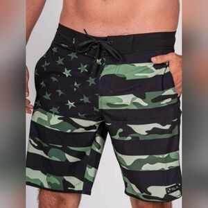 Military Camo Swim Shorts